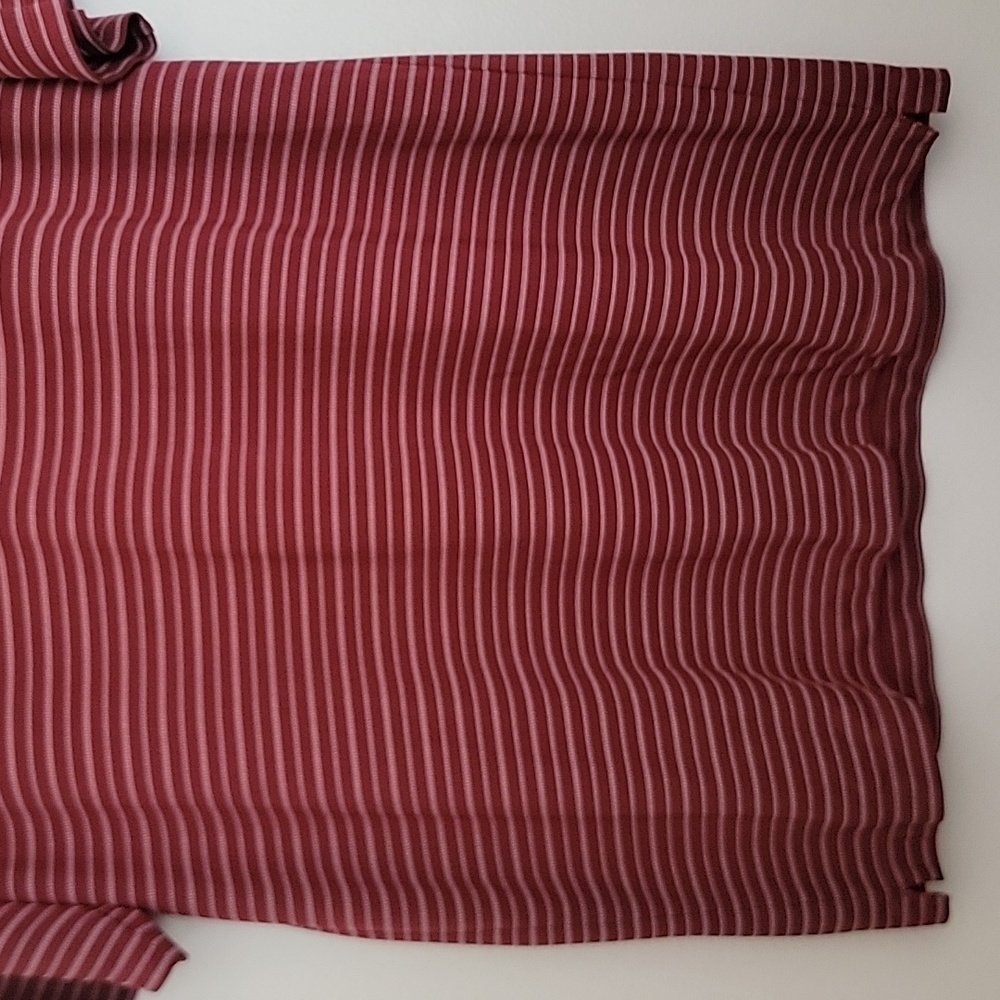 Nike Golf Burgundy Wine Striped Polo Short Sleeve Shirt XL - Picture 4 of 15